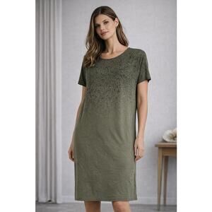 Peruvian Connection Olive Knit Dress XL